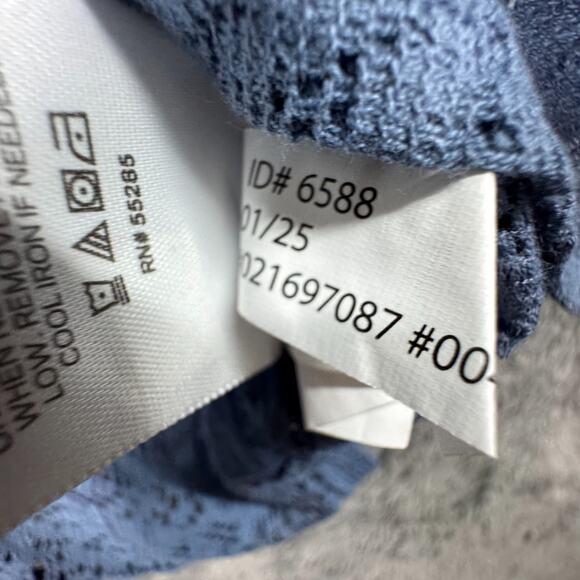 Express NWOT Lace Knit Floral Sheer Button Up Shirt (Pair of 2) Women's XL - Picture 7 of 8